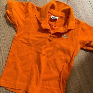 Lacoste Orange Polo Shirt Classic Short Sleeve